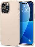 Spigen Thin Fit Umschlag Rückseite Silikon Sand Beige (iPhone 14 Pro) ACS04785