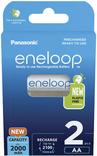 Panasonic Eneloop Презареждащи батерии AA 2000mAh 2бр