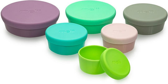 Melii Plastic Baby Container 6pcs Multicolour