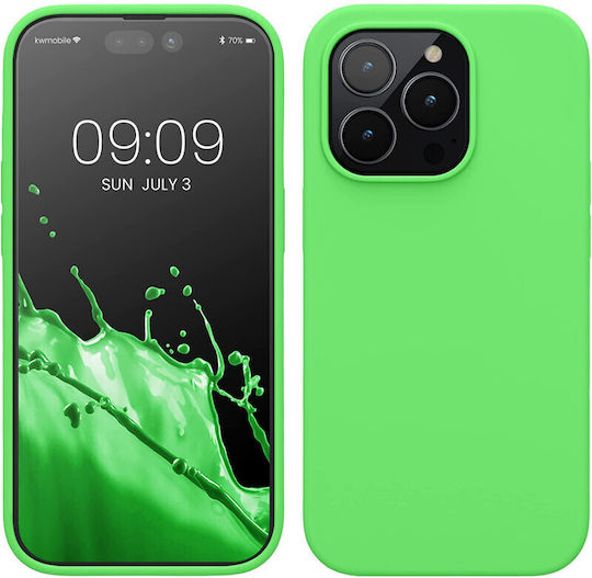 KWmobile Back Cover Silicon Lime Green (iPhone 14 Pro)