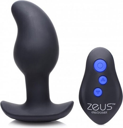 XR Zeus Vibrating & E-Stim Prostate Massager για Ηλεκτροδιέγερση Black