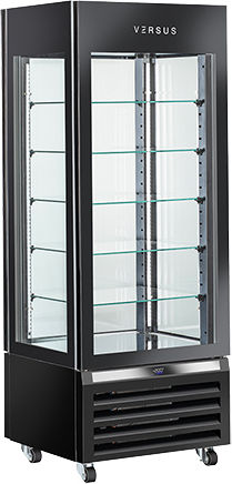 Cool Head Tiefkühlvitrine Standgerät mit 5 Ebenen mit Kapazität 400Es 70x65x190cm