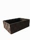 Due esse Dekorativer Korb Stoff Braun 23x16x8cm