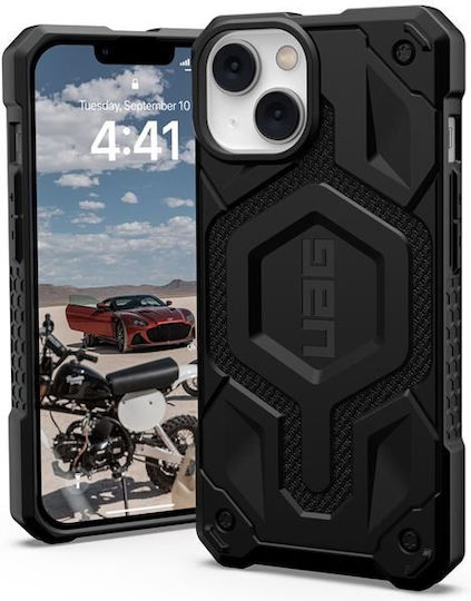 UAG Monarch Pro Magsafe Umschlag Rückseite Aramid Fiber 2mm Kevlar Black (iPhone 14)
