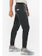 Sweatpants with Elastic Charcoal Melange / White