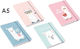 Total Gift Lama Notizblock A5 mit Gummiband (Μverschiedene Designs/Farben)