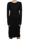 Vero Moda Midi Dress Black