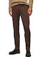 Charly Trousers Chino in Slim Fit Brown