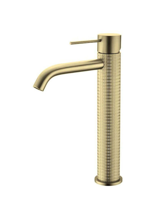 Sparke Miratto Mixing Tall Sink Faucet Brushed Gold