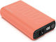 RealPower PB-20000PD+ Външна батерия 20000mAh с 2 USB-A порта и USB-C порт с технология Power Delivery в оранжев цвят