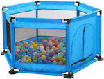 Bällebad Baby Playpen Dry Ball Pool aus Stoff Blau