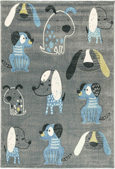 Koulis Carpets Hündchen 8320A Kinder Teppich Gray 70x150cm