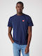 Wrangler Ανδρικό T-shirt Navy Μπλε με Στάμπα