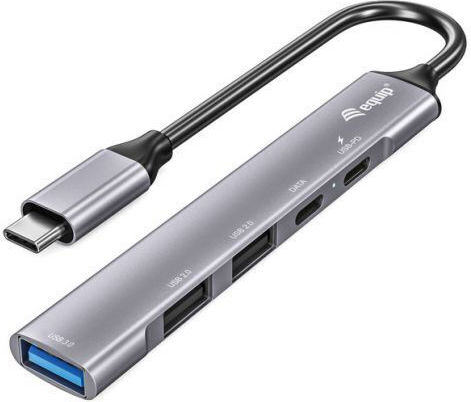Equip USB-Hub 5 Anschlüsse USB 3.0 mit USB-C Verbindung Silber