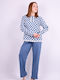 Set of women's cotton pajamas Blue