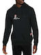 Oblow Суитшърт с Качулка Черен