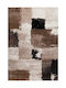 Balsan Modern Bedroom Rug Set Estia Cream and Brown 3 Pieces