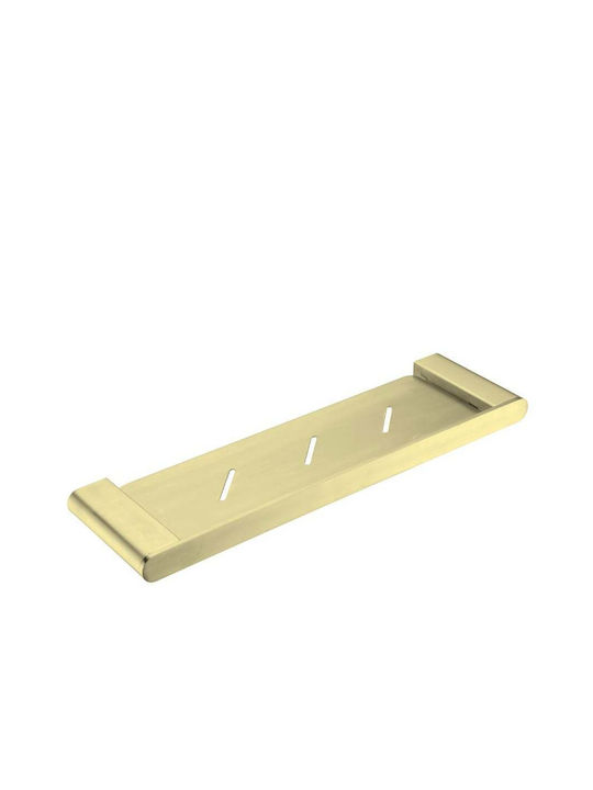 Sparke Lume Wall Mounted Bathroom Shelf Metallic with 1 Shelf 42.3x2.5x12.2cm Brushed Gold