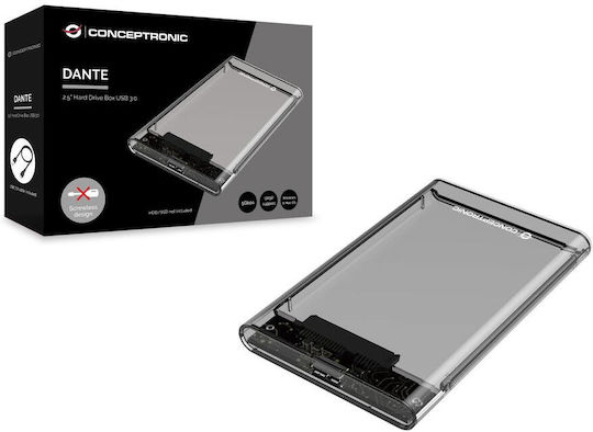 Conceptronic Case for Hard Drive 2.5" SATA III with Connection USB 3.0