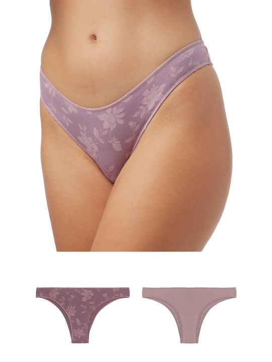 Minerva Damen Brasilien 2Pack Lilac/Purple