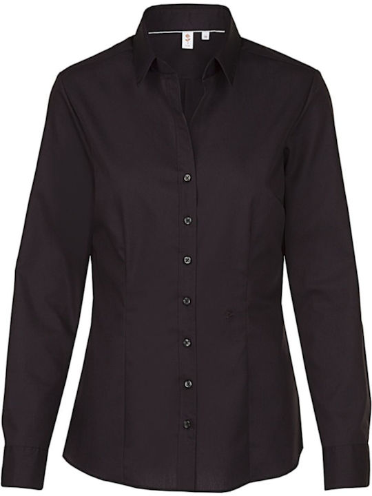 Women's long-sleeved shirt Seidensticker 80613 Black