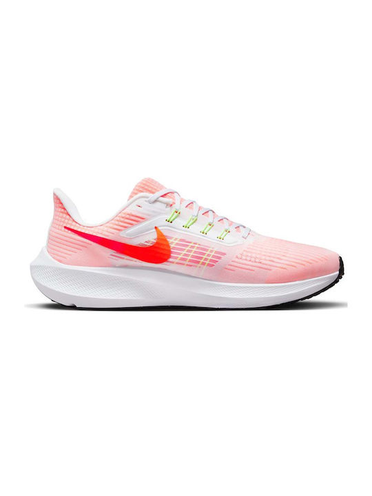 Air Zoom Pegasus 39 Sport Shoes Running White / Total Orange / Bright Crimson / Black