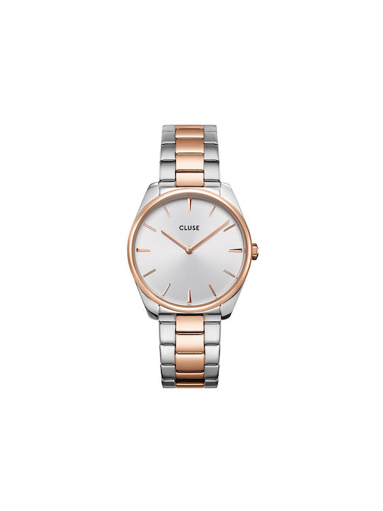 Cluse Watch with Pink Gold Metal Bracelet