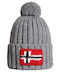 Semiury Beanie Unisex Beanie with Rib Knit in Gray color
