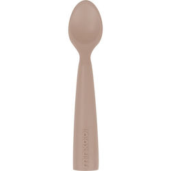 Minikoioi Baby Löffel aus Silikon für 6+ Monate Bubble Beige