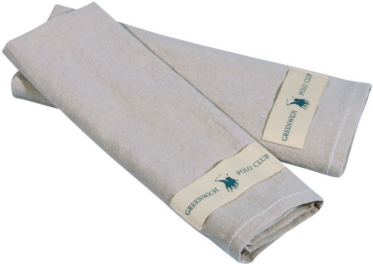Greenwich Polo Club 2638 Handtuch aus 100% Baumwolle in Gray Farbe 30x45cm 2Stück