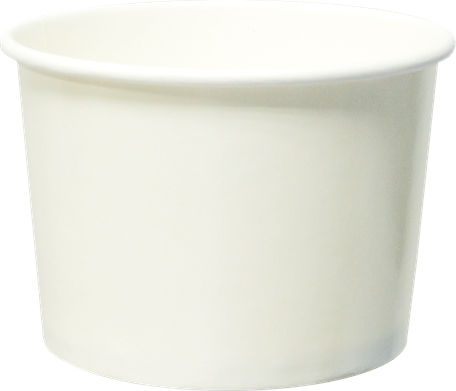 Ready Set 100 Paper Ice Cream Cups with Capacity 473ml White CPW-16OZ