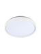 Polihome Kook Μοντέρνα Πλαστική Πλαφονιέρα Οροφής με Ενσωματωμένο LED σε Λευκό χρώμα 26cm
