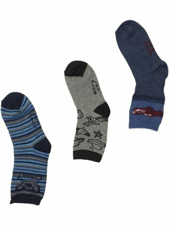 Esthisis Boys 3 Pack Knee-High Socks Multicolour