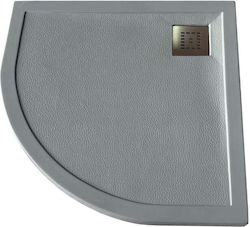 Sparke Semicircular Acrylic Shower Grey Illure 90x90x4cm