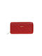 Lavor Μικρό Δερμάτινο Γυναικείο Πορτοφόλι με RFID Κόκκινο