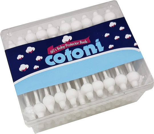 Cotoni Βρεφικές Μπατονέτες με Χάρτινο Στέλεχος 60τμχ