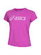 ASICS Γυναικείο T-shirt Φούξια
