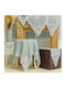 Liolios Home Tischtuch Gray 128x128cm