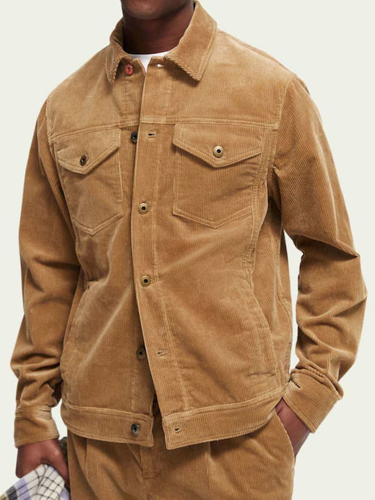 Scotch & Soda Herren Jacke Lässig Beige