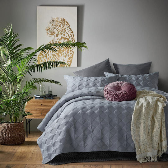 Liolios Home Cairo Kissenbezug-Set Silver 50x70cm.