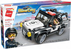 Qman Police Car for 6+ Years 121 Pieces