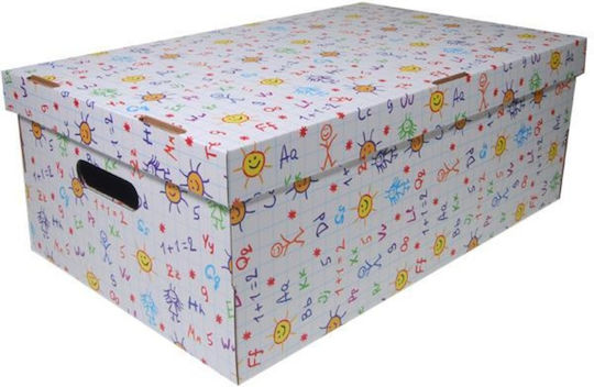 Next Letters & Numbers Paper File Box with Lids 50x31x19cm