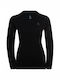 Odlo Merino Warm Crew Bluza termică pentru femei cu mâneci lungi Negru