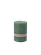 Zaros Decorative Candle Green 7x10cm 1pcs