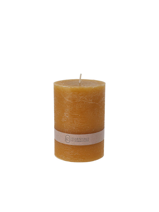 Zaros Decorative Candle Orange 7x10cm 1pcs