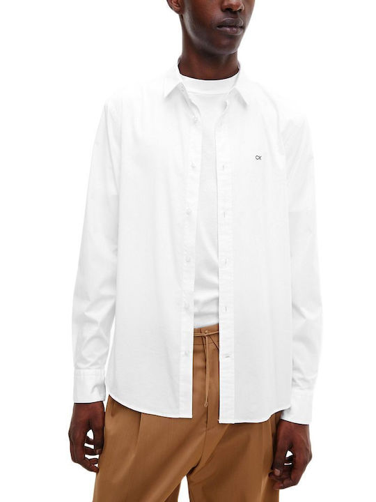 Calvin Klein Long Sleeve Overshirt Narrow Fit W...