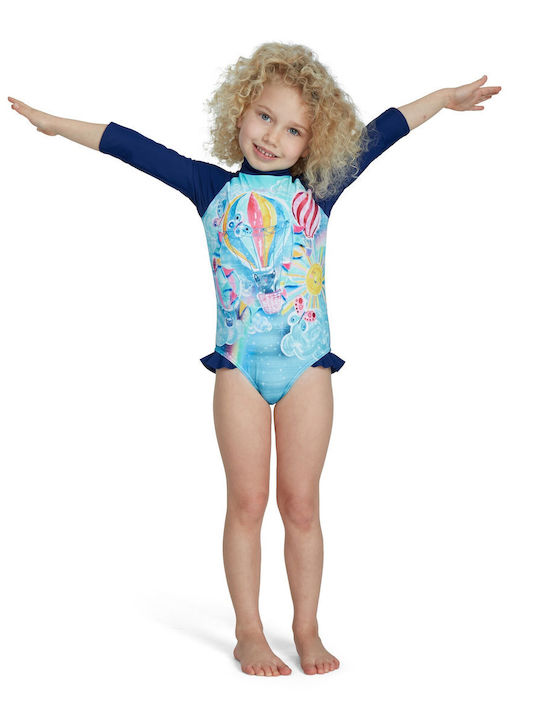 Speedo Kinder Badeanzug Einteilig Hellblau