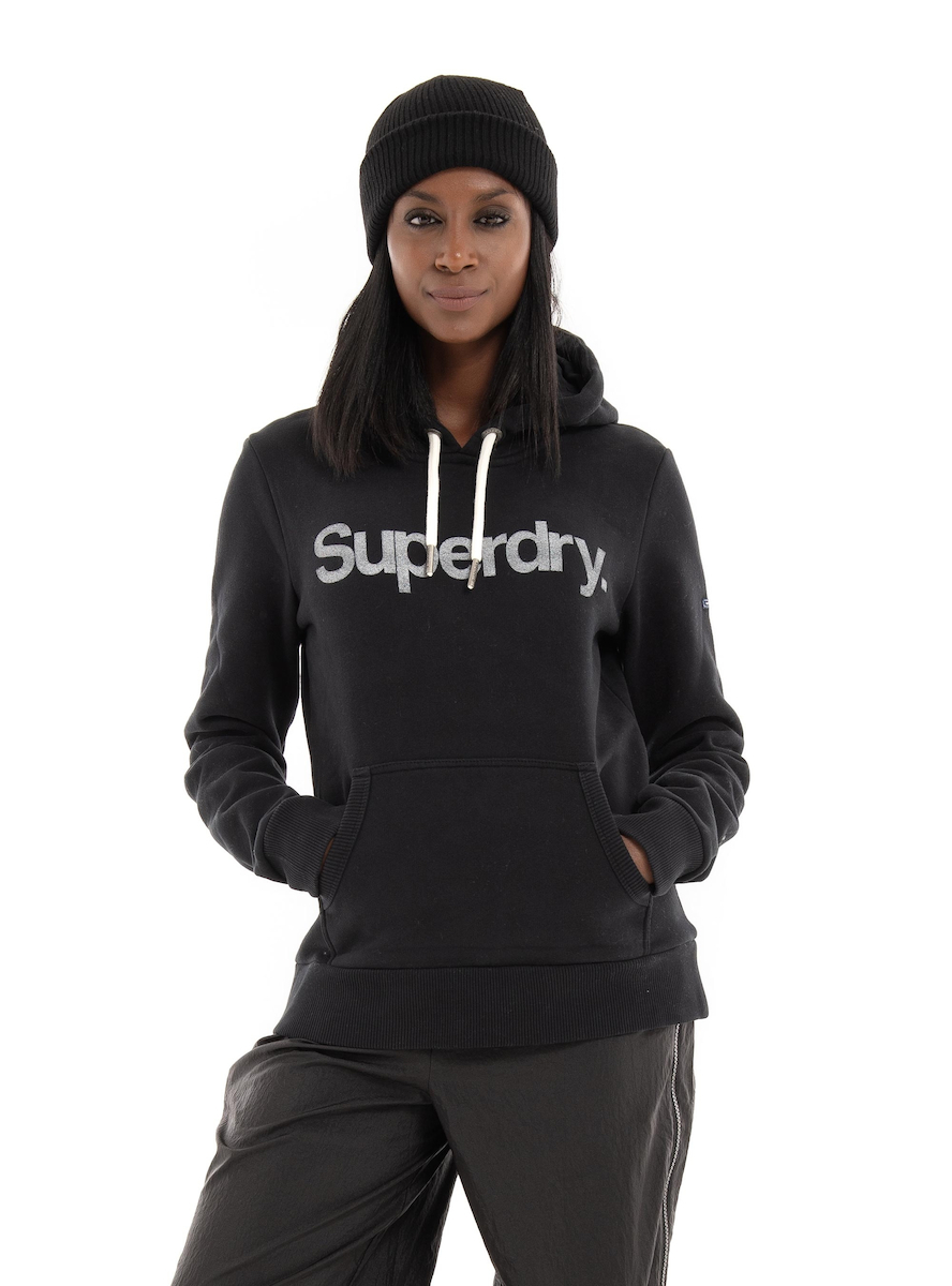 Womens black cheap superdry hoodie