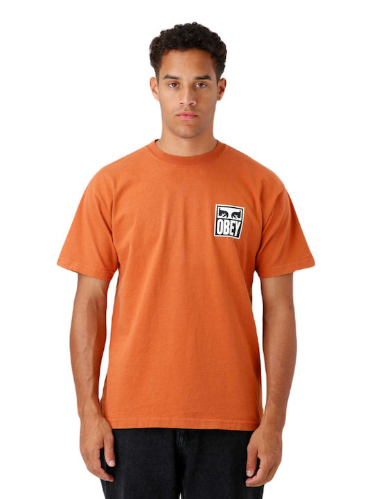 OBEY EYES ICON 2 HEAVYWEIGHT TEE BOMBAY BRAUN Obey braun 166912142