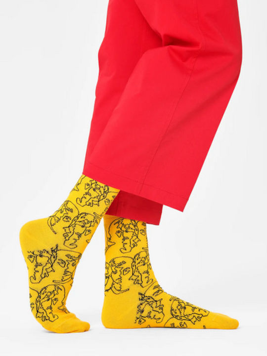 Happy Socks Șosete Beatles Lines Galbene